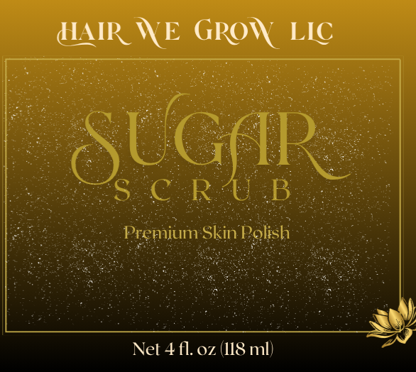 Hair We Grow™ Exfoliating Body Scrub – Polish • Smooth • Glow (Scented & Unscented)