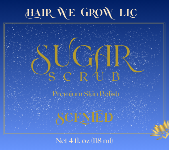 Hair We Grow™ Exfoliating Body Scrub – Polish • Smooth • Glow (Scented & Unscented)