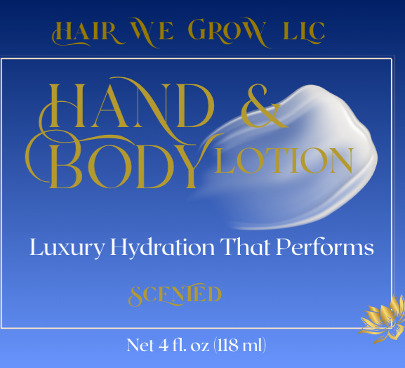 Hair We Grow™ Daily Hydration Body Lotion – Lightweight Moisture • Smooth Skin • Fast Absorption (Scented & Unscented)