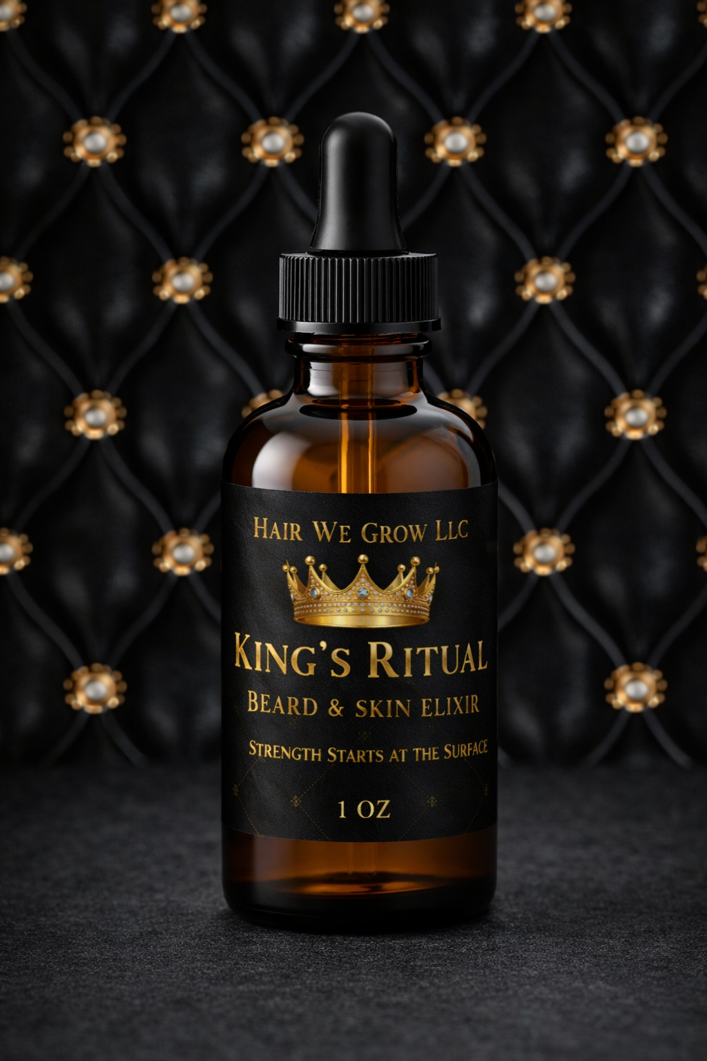 Hair We Grow™ King’s Ritual Beard & Skin Elixir – Conditioning, Softening & Skin Support